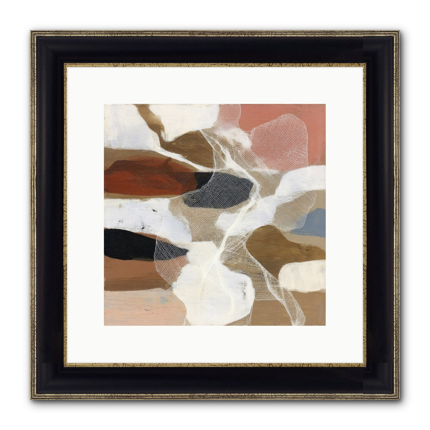 Fable Framed Print - Black & Gold 12x12