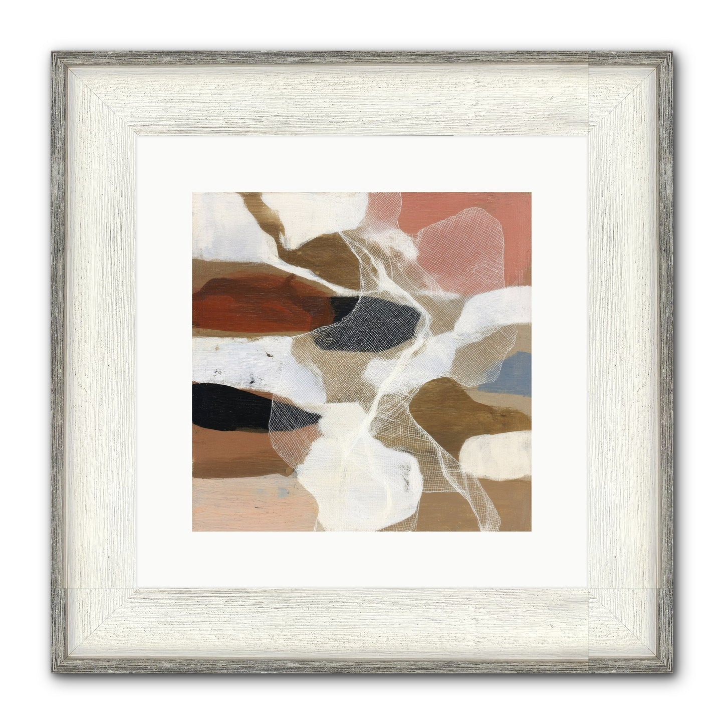 Fable Framed Print - Driftwood White 12x12