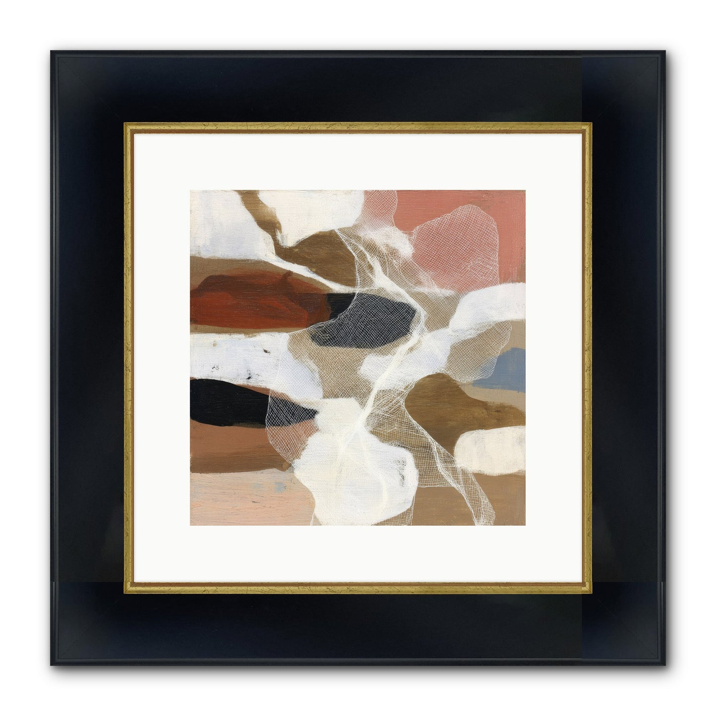 Fable Framed Print - Wide Black w/Gold 12x12