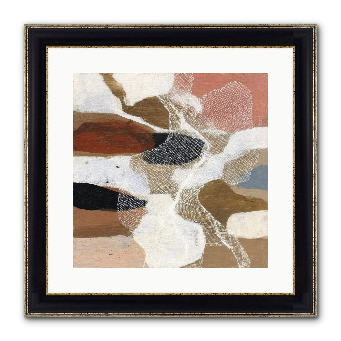 Fable Framed Print - Black & Gold 16x16