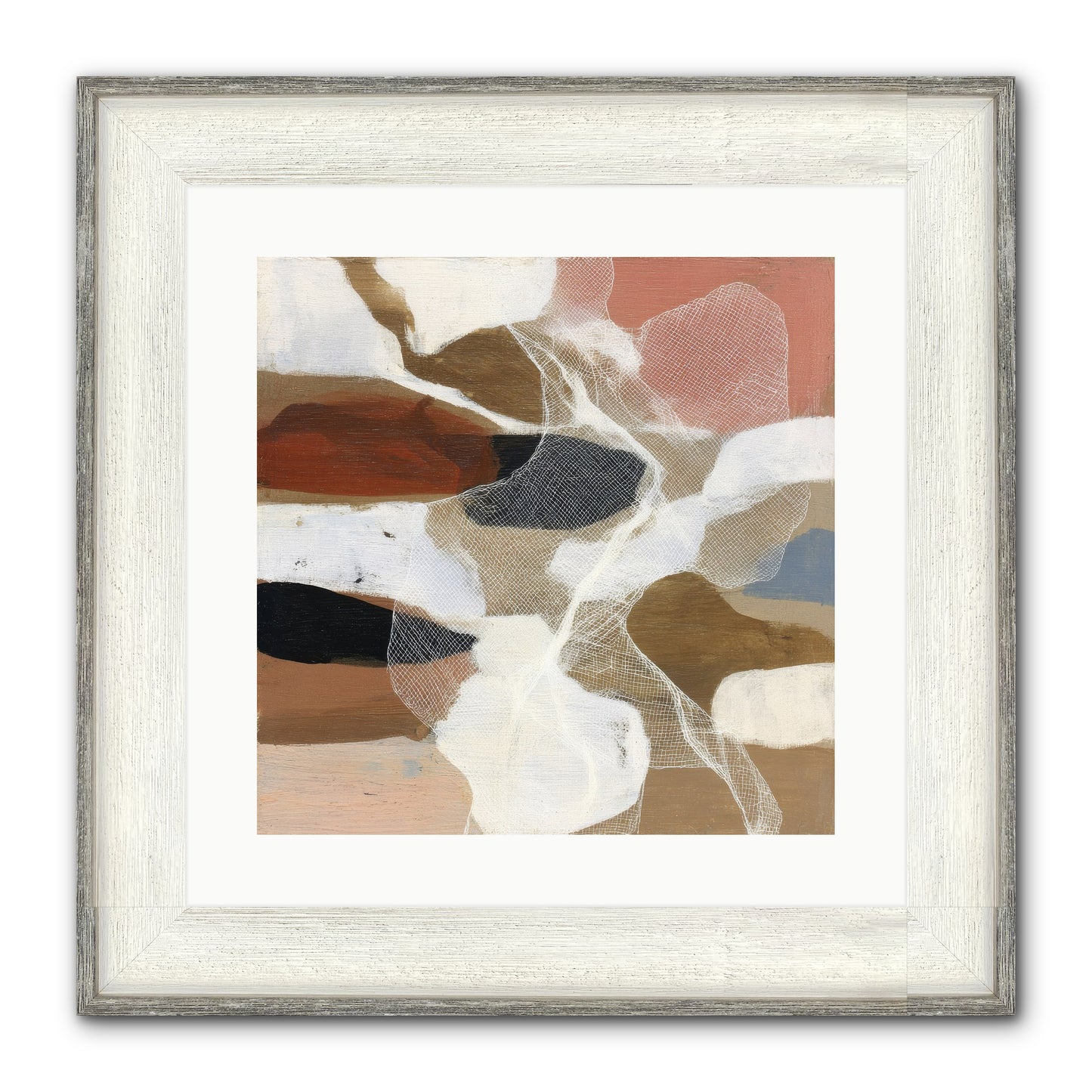 Fable Framed Print - Driftwood White 16x16
