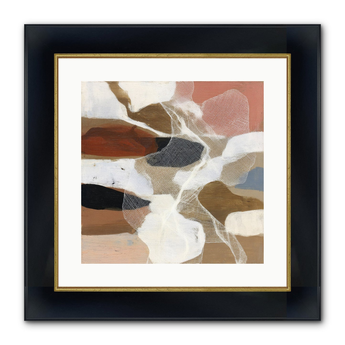 Fable Framed Print - Wide Black w/Gold 16x16