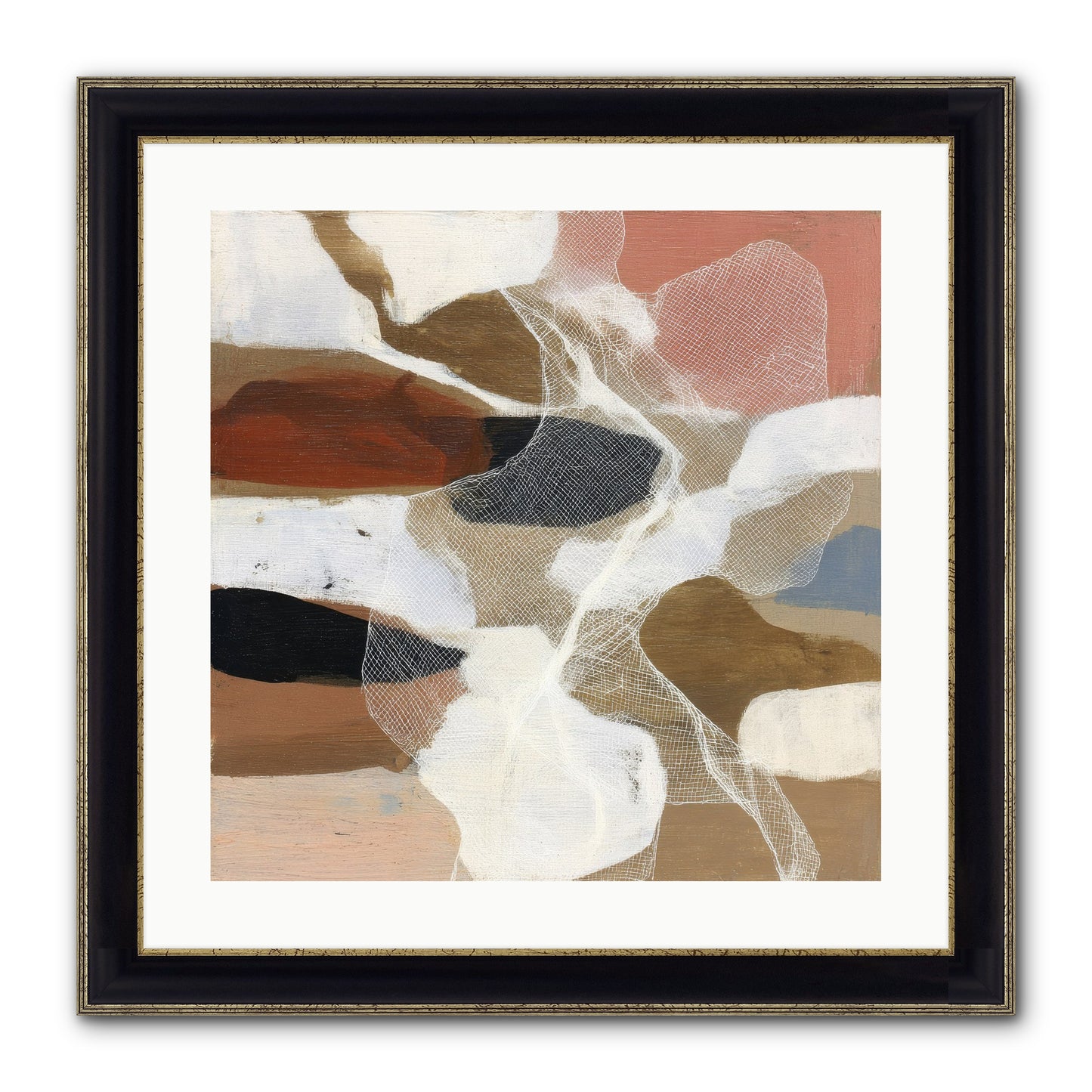 Fable Framed Print - Black & Gold 20x20