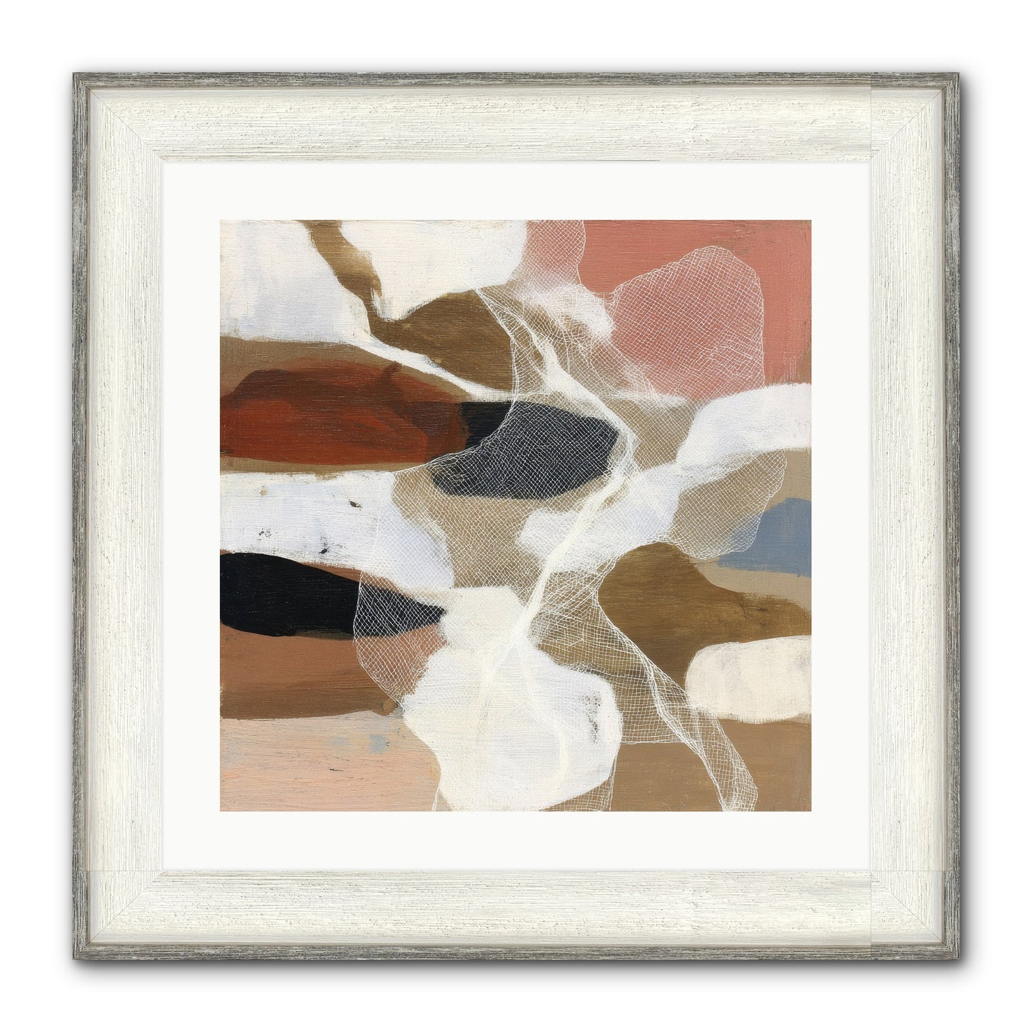 Fable Framed Print - Driftwood White 20x20