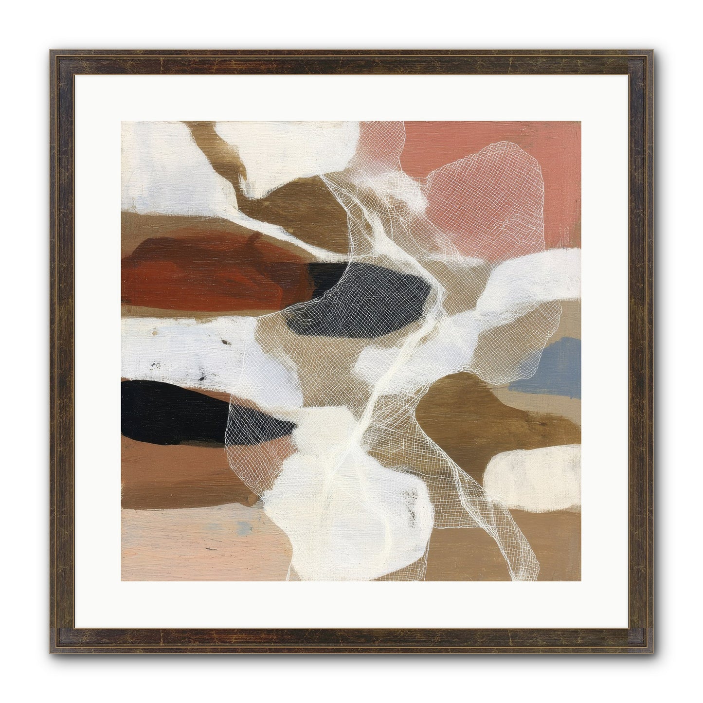 Fable Framed Print - Slimwoods Black/Gold 20x20