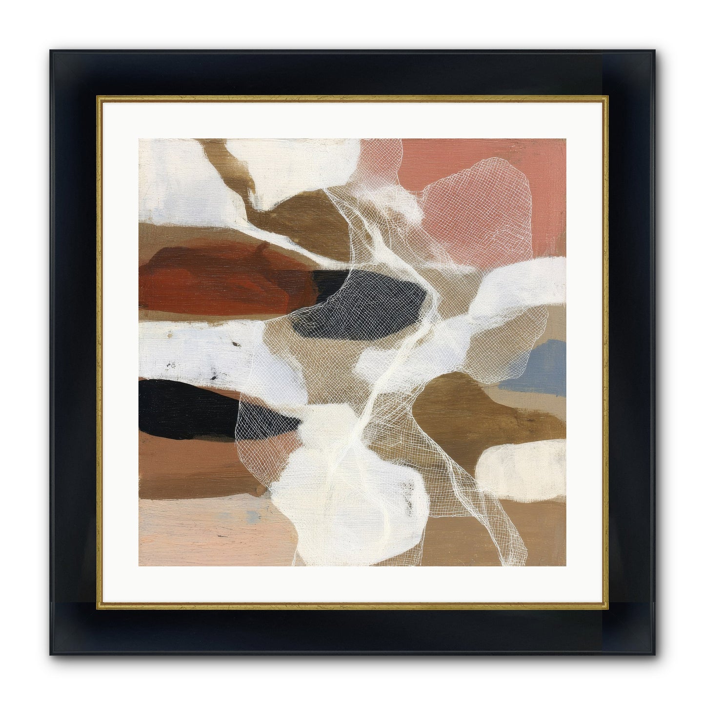 Fable Framed Print - Wide Black w/Gold 24x24