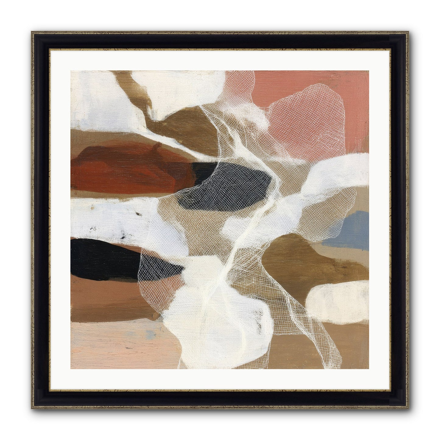 Fable Framed Print - Black & Gold 30x30