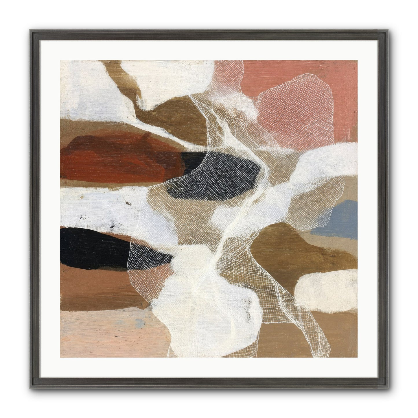 Fable Framed Print - Slimwoods Black/Silver 30x30