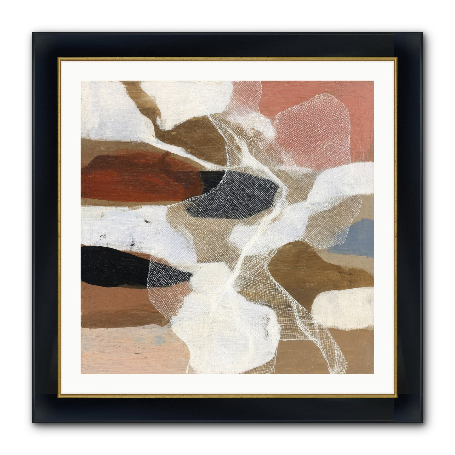 Fable Framed Print - Wide Black w/Gold 30x30