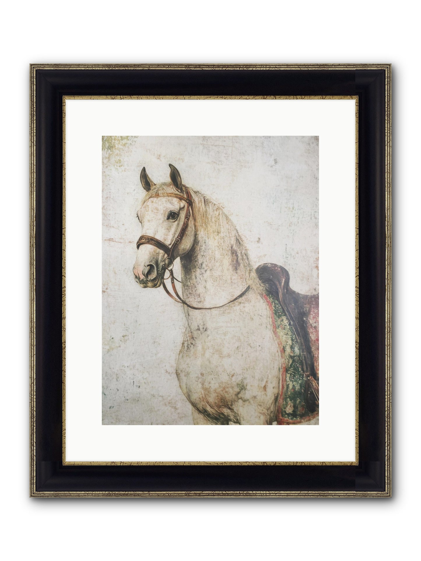 Fable Runner Framed Print - Black & Gold 12x16