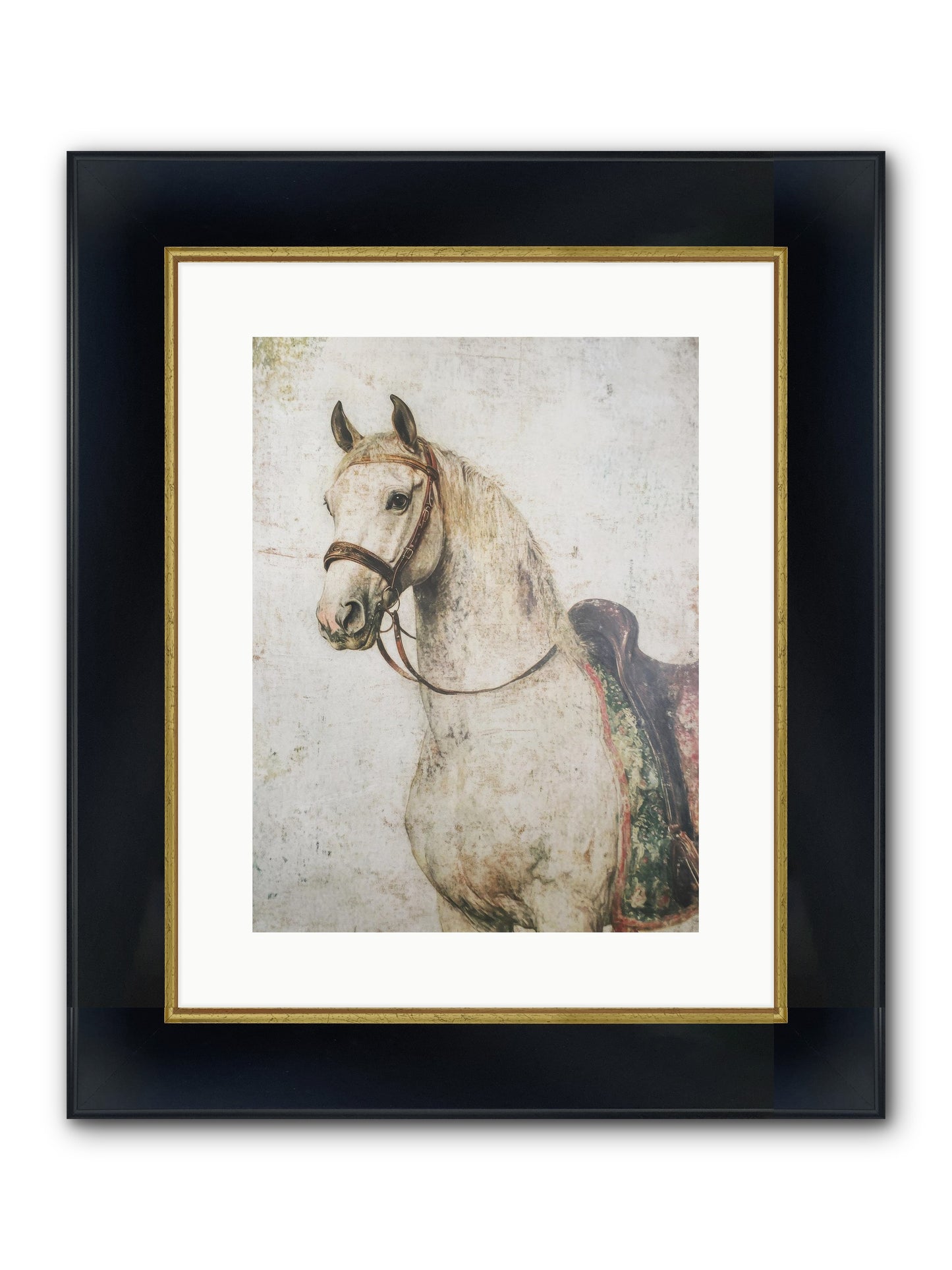Fable Runner Framed Print - Wide Black w/Gold 12x16