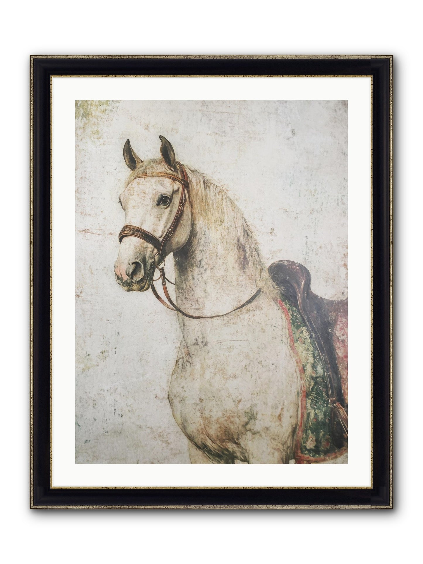 Fable Runner Framed Print - Black & Gold 24x32