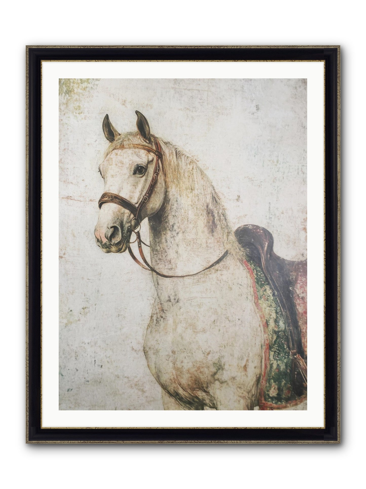 Fable Runner Framed Print - Black & Gold 30x40