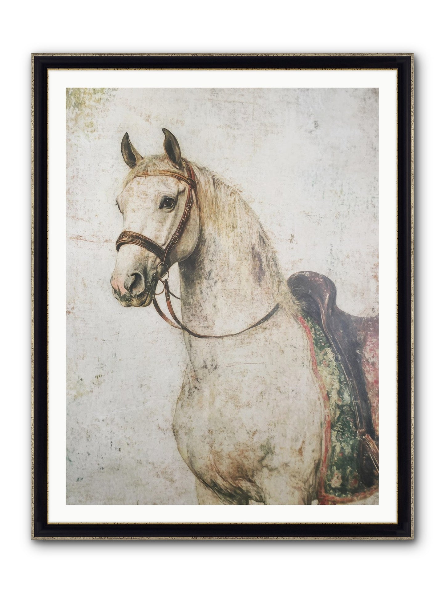 Fable Runner Framed Print - Black & Gold 36x48