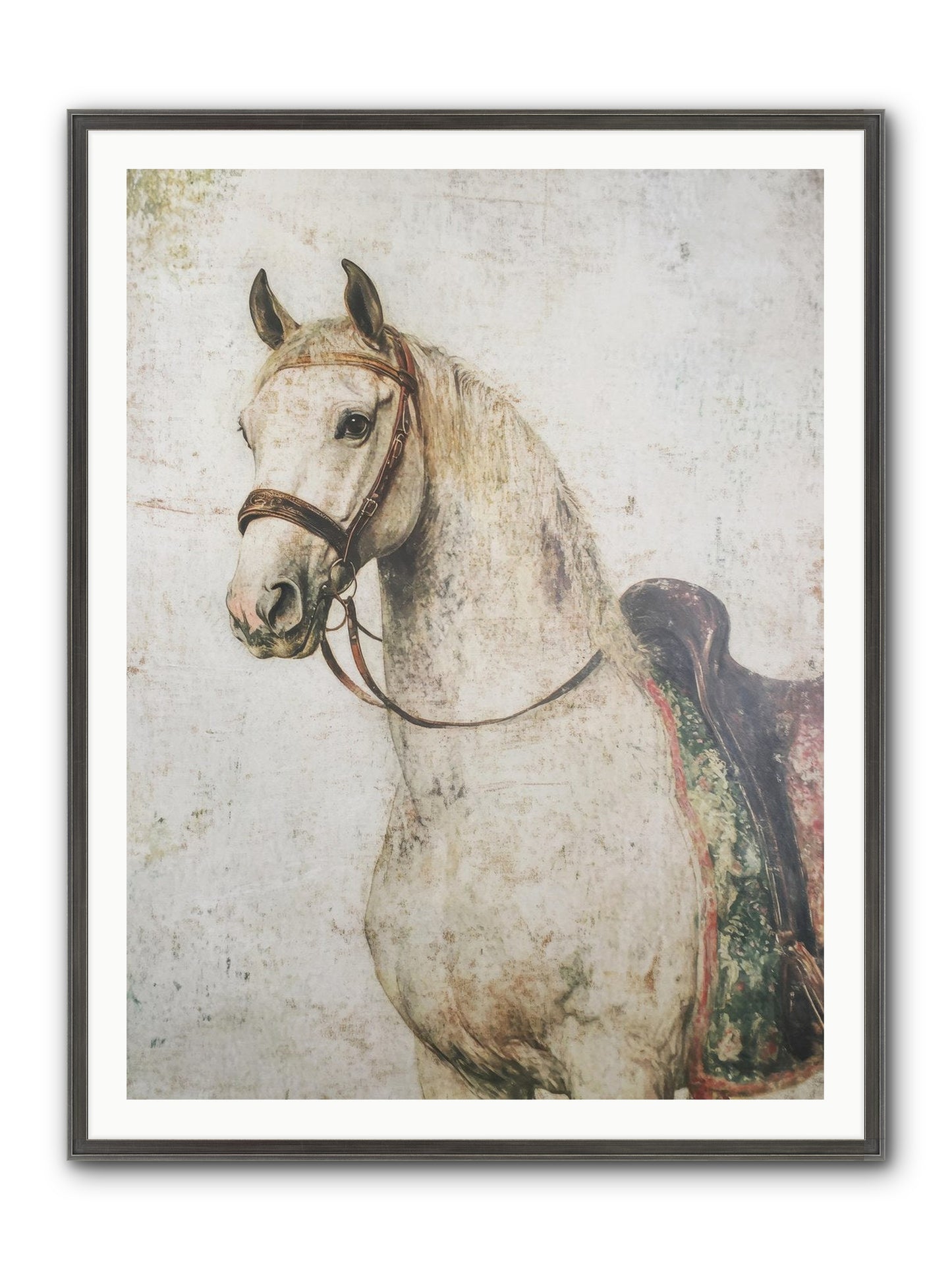 Fable Runner Framed Print - Slimwoods Black/Silver 36x48