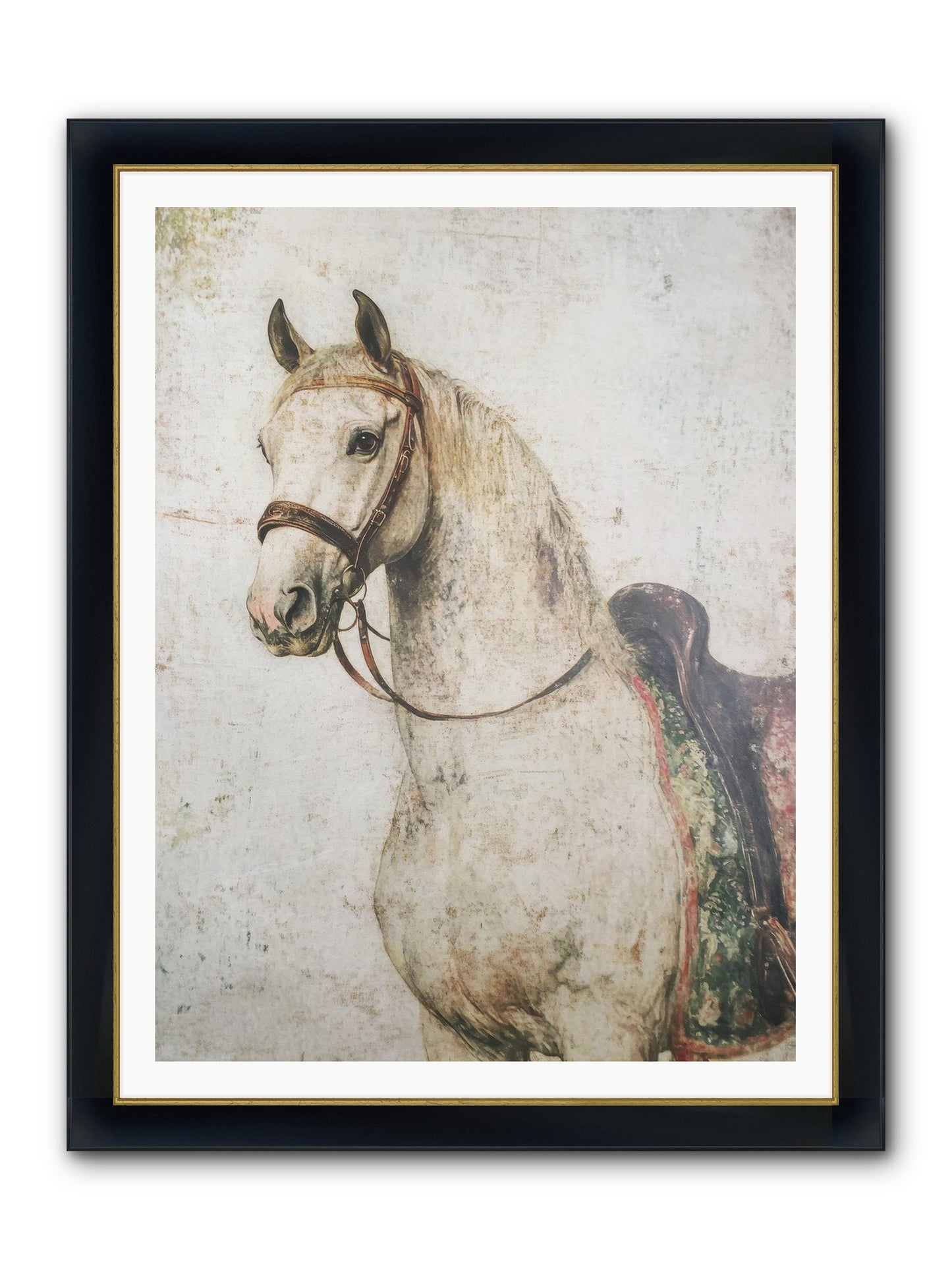 Fable Runner Framed Print - Wide Black w/Gold 36x48