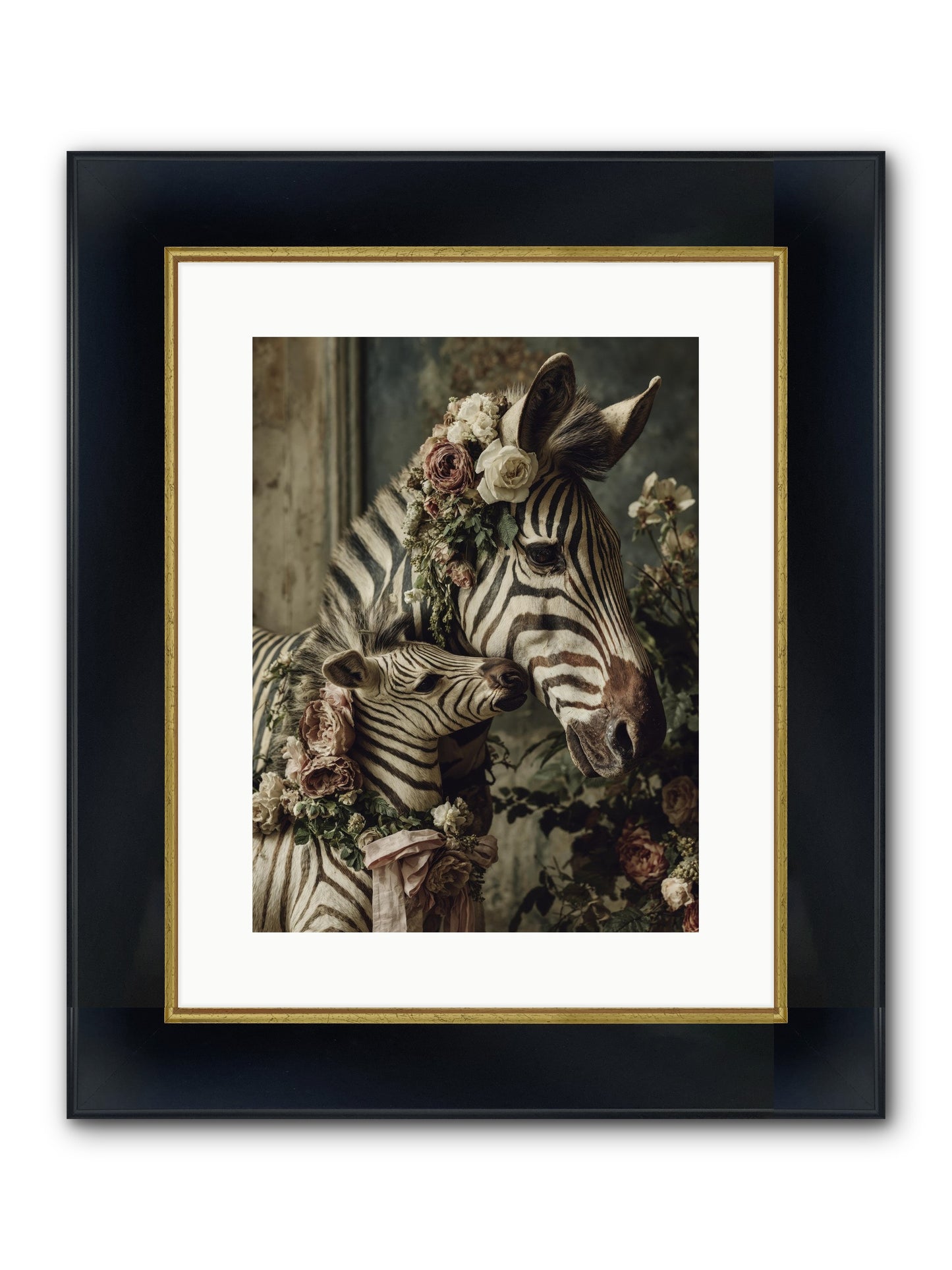 Fabled Framed Print - Wide Black w/Gold 12x16
