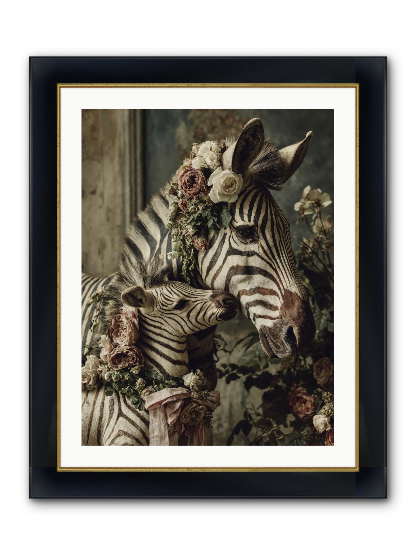 Fabled Framed Print - Wide Black w/Gold 24x32