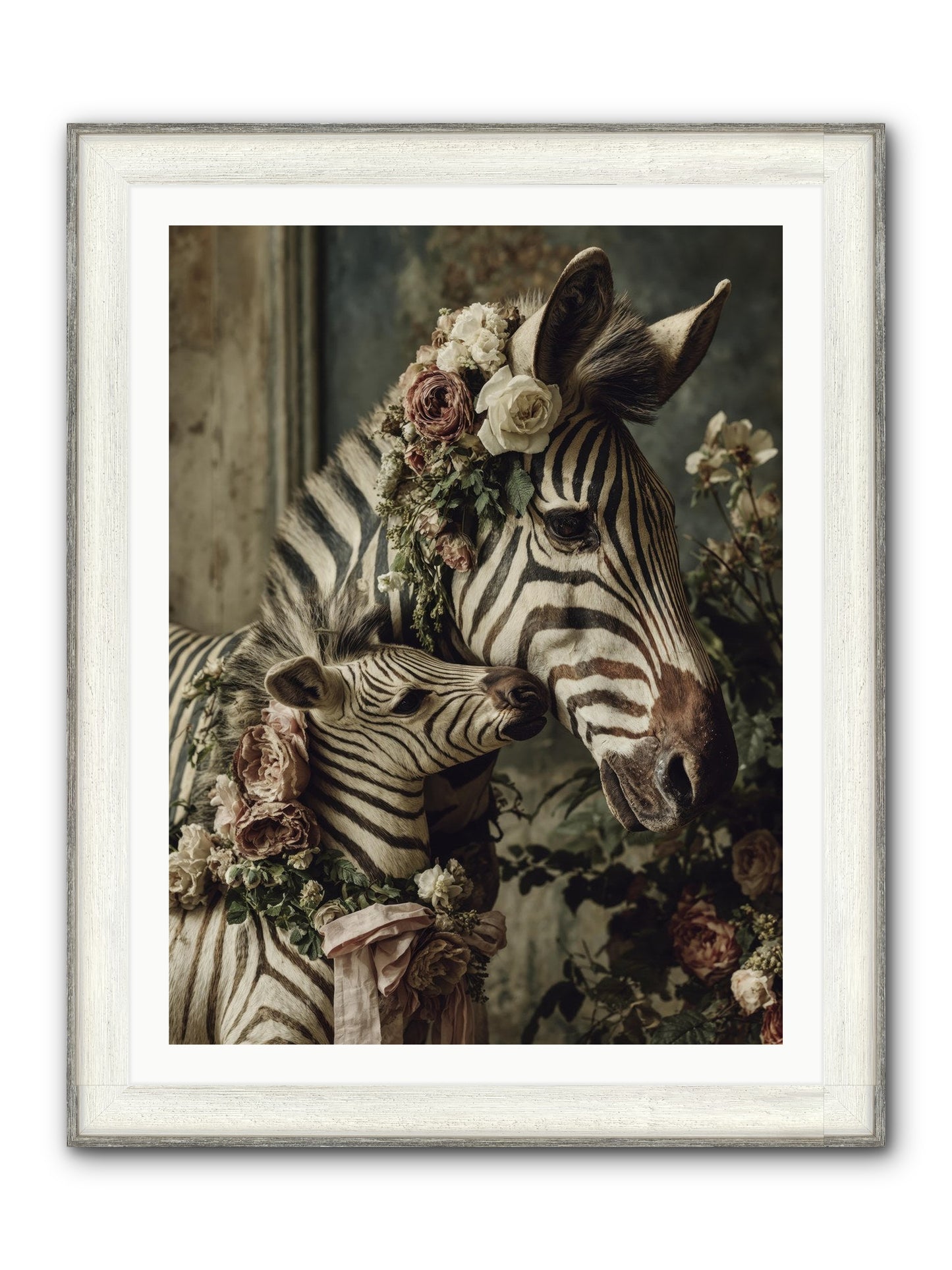 Fabled Framed Print - Driftwood White 30x40
