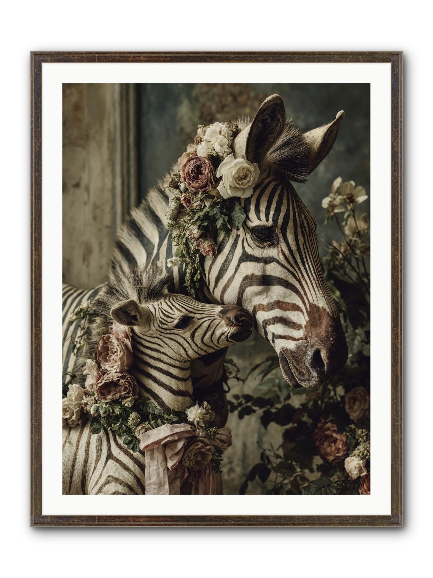 Fabled Framed Print - Slimwoods Black/Gold 30x40