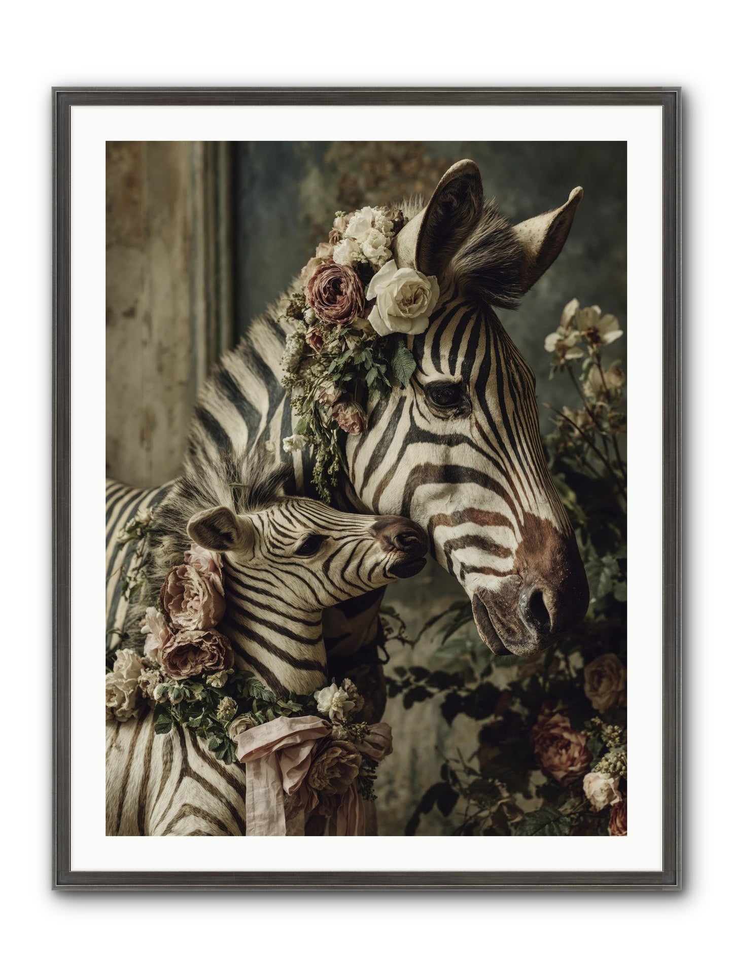 Fabled Framed Print - Slimwoods Black/Silver 30x40