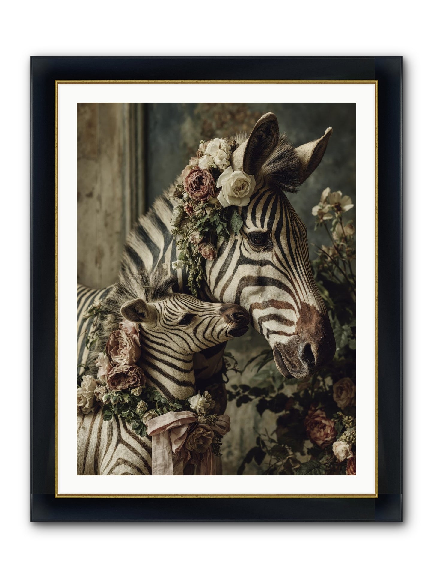 Fabled Framed Print - Wide Black w/Gold 30x40