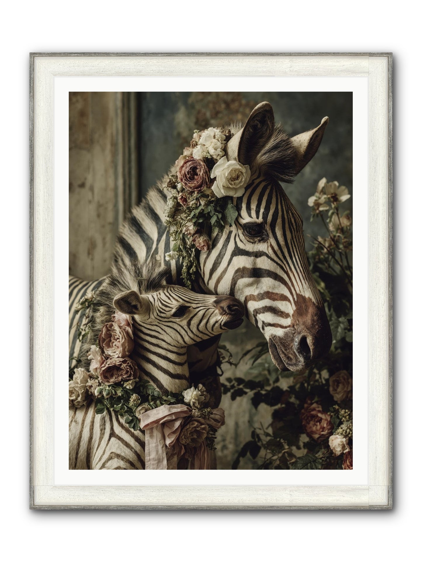 Fabled Framed Print - Driftwood White 36x48