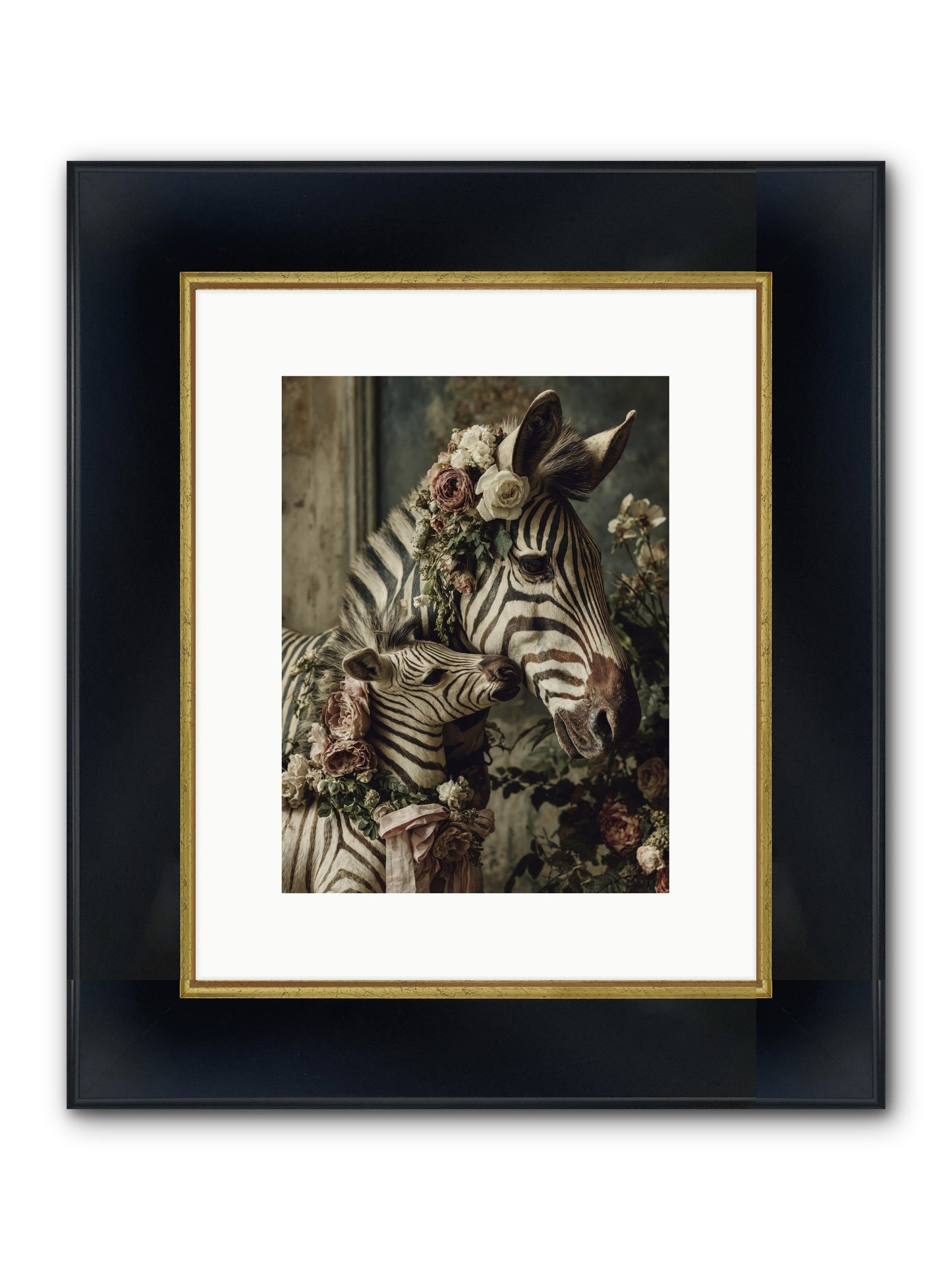 Fabled Framed Print - Wide Black w/Gold 9x12