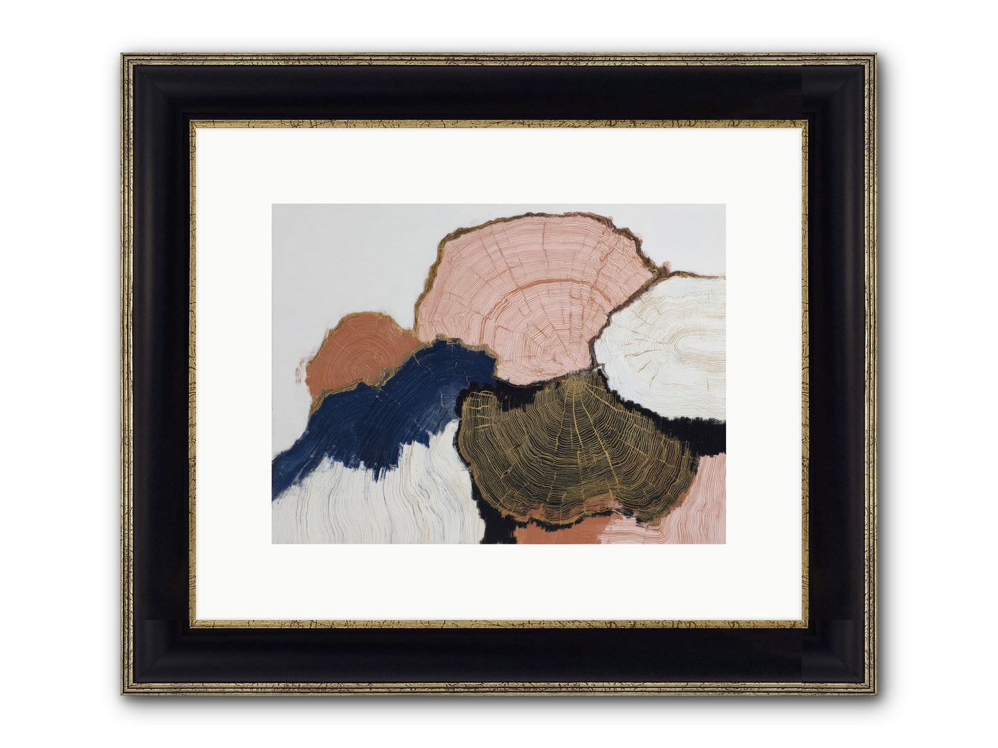 Fade Framed Print - Black & Gold 12x9