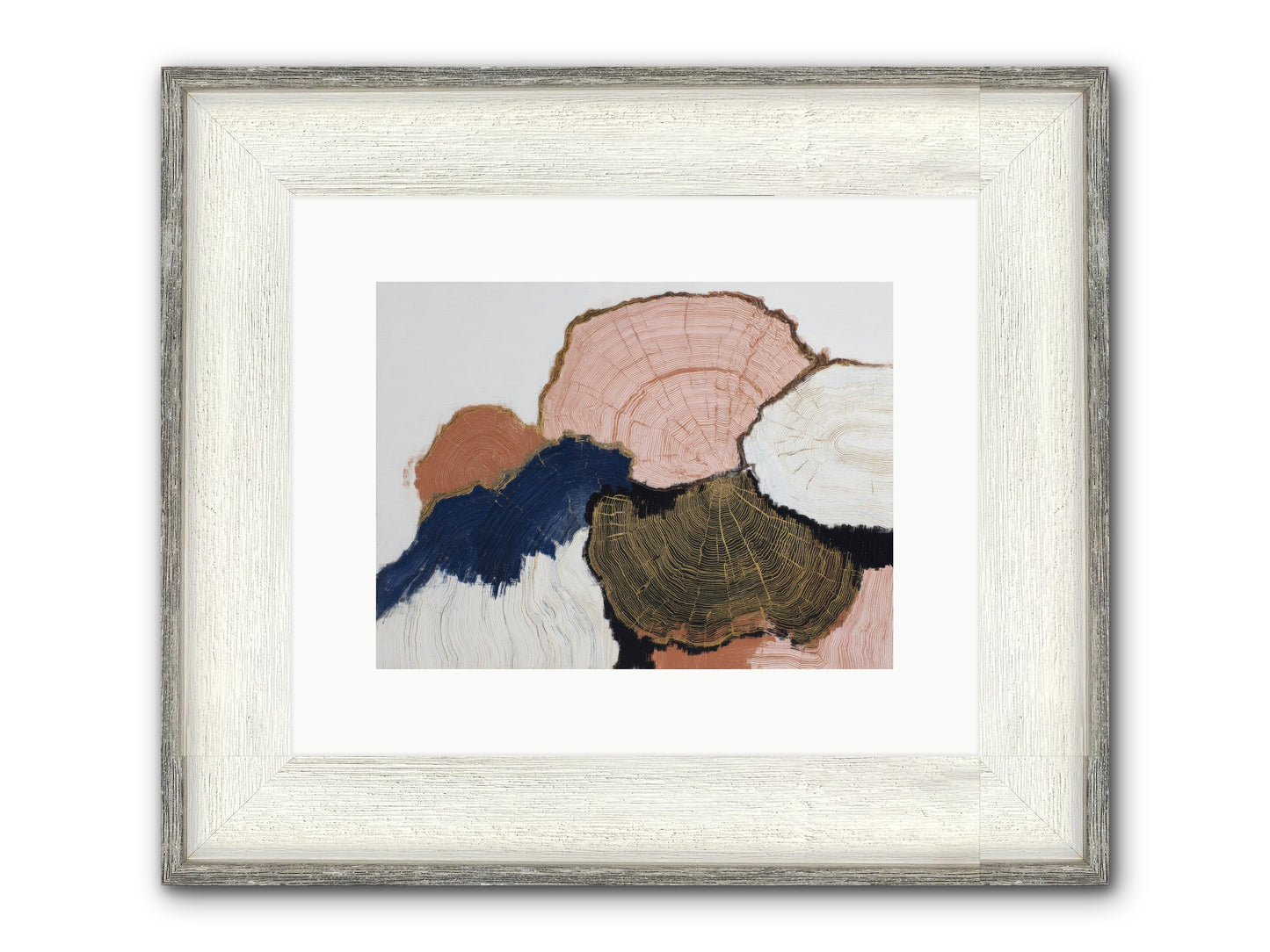 Fade Framed Print - Driftwood White 12x9