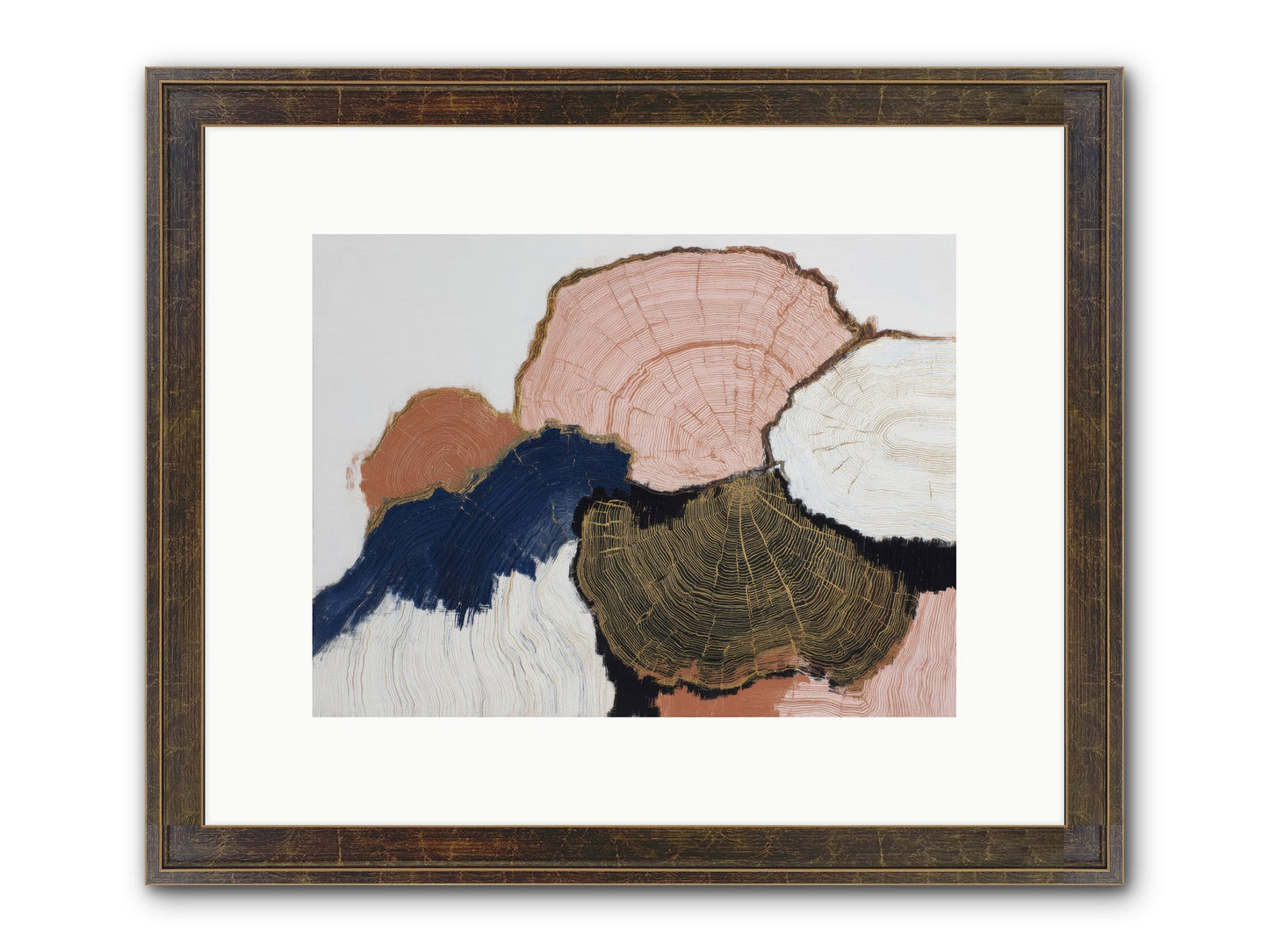 Fade Framed Print - Slimwoods Black/Gold 12x9