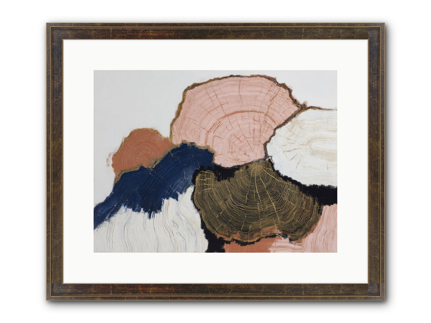 Fade Framed Print - Slimwoods Black/Gold 16x12