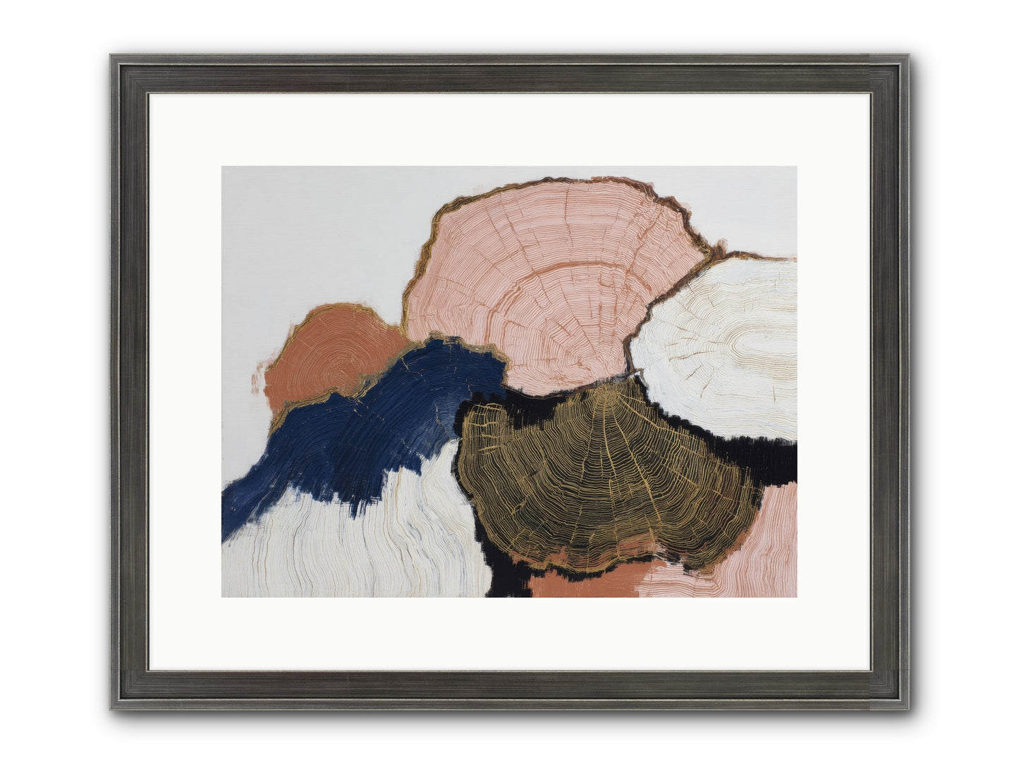 Fade Framed Print - Slimwoods Black/Silver 16x12