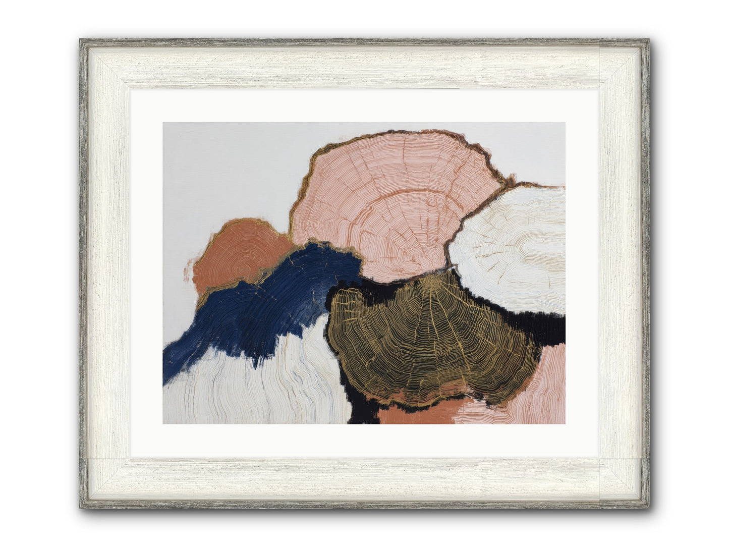 Fade Framed Print - Driftwood White 24x18