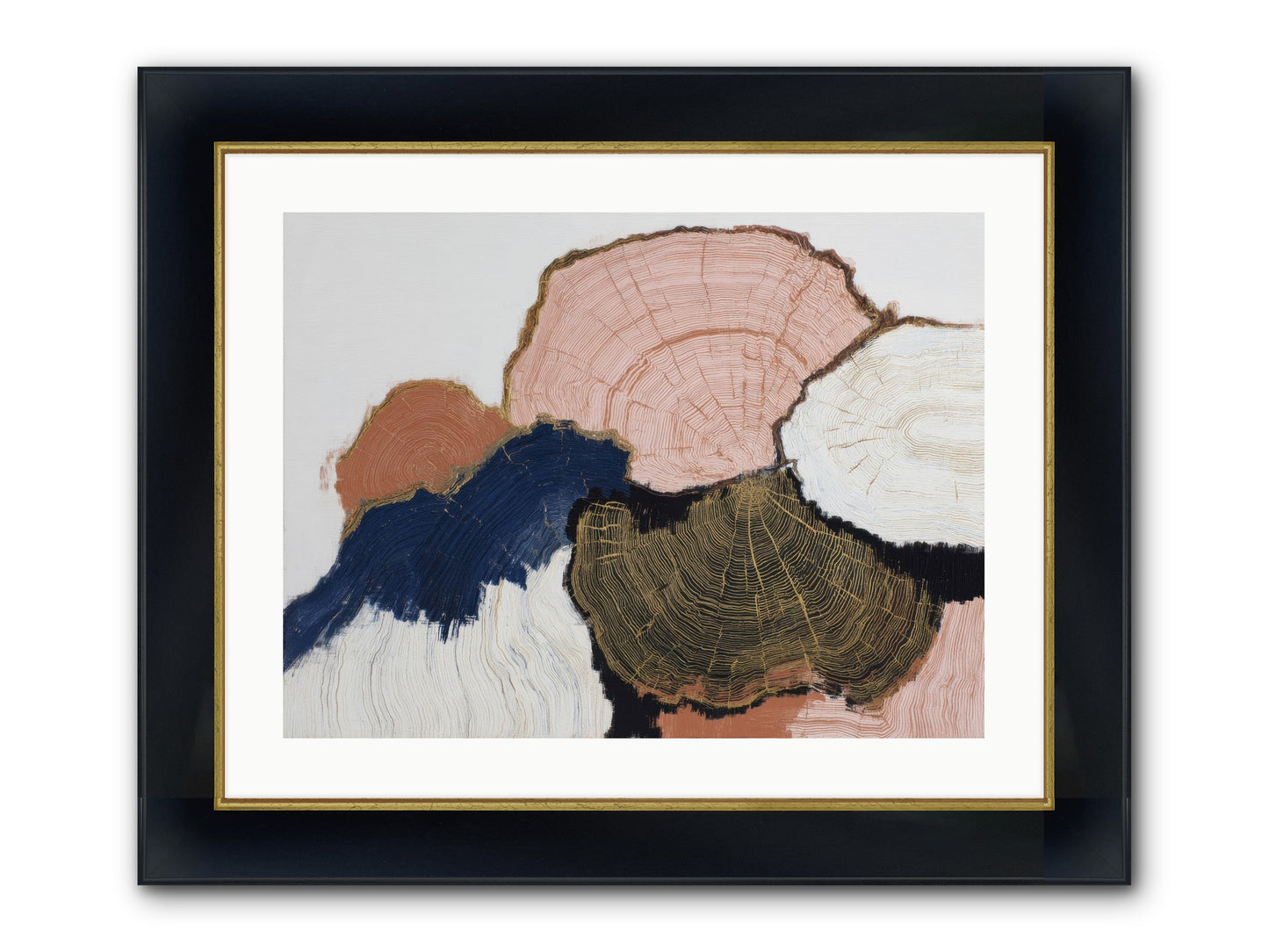 Fade Framed Print - Wide Black w/Gold 24x18
