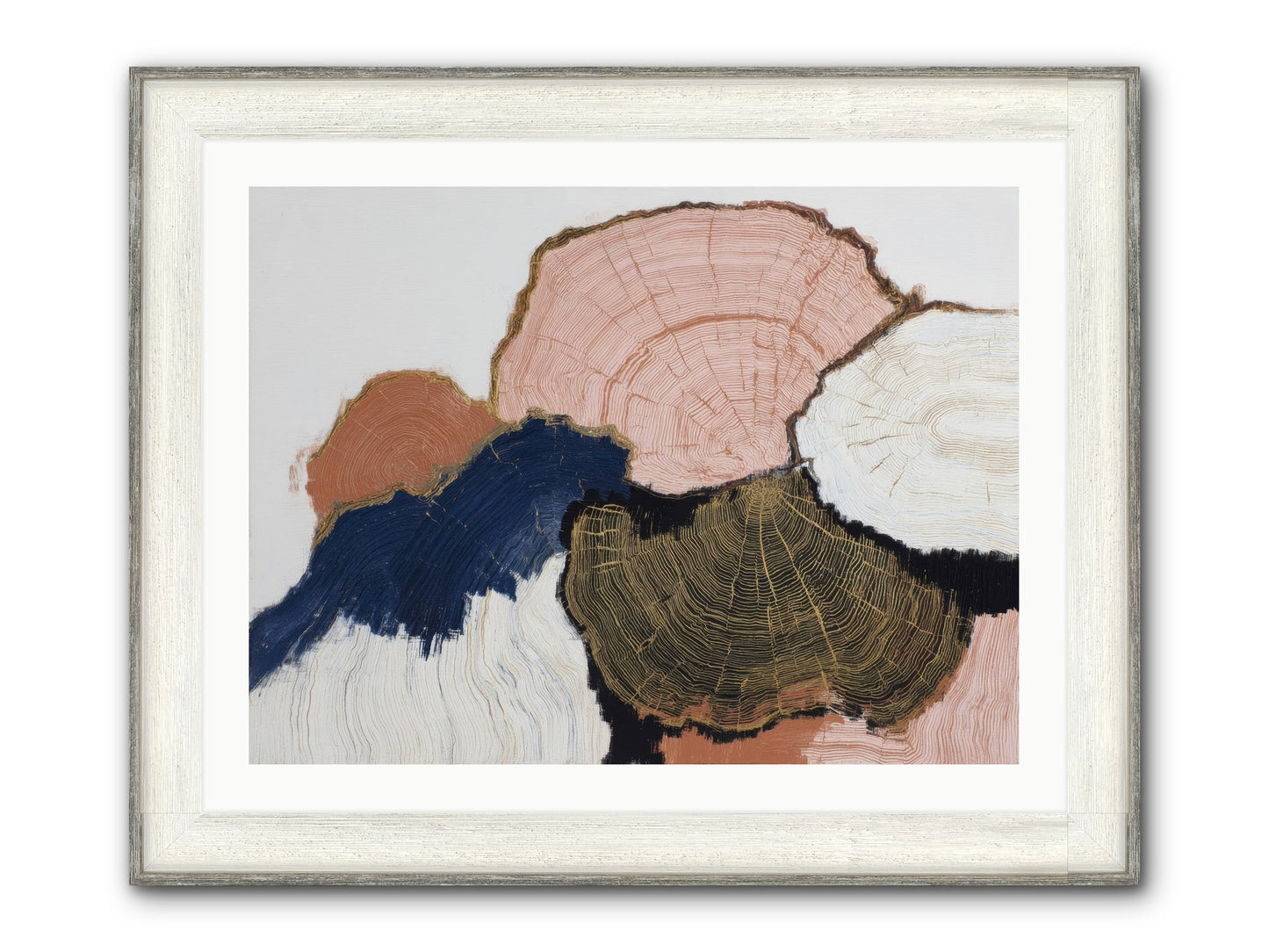 Fade Framed Print - Driftwood White 32x24