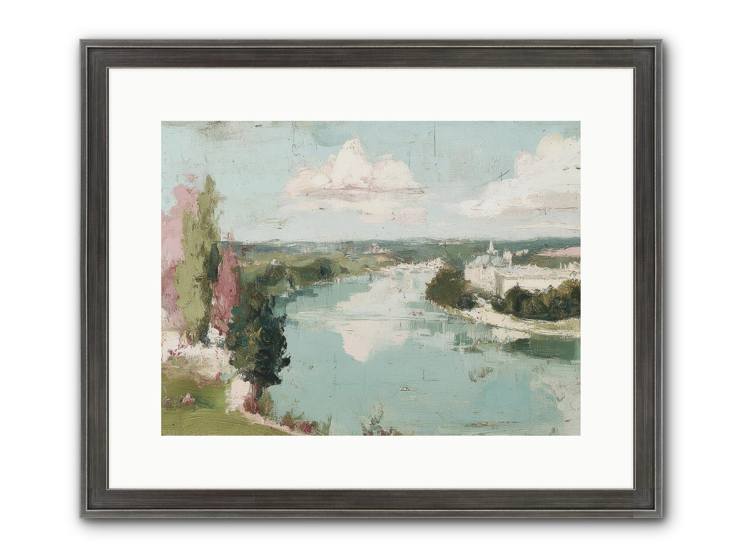 Fading Into Distance Framed Print - Slimwoods Black/Silver 16x12