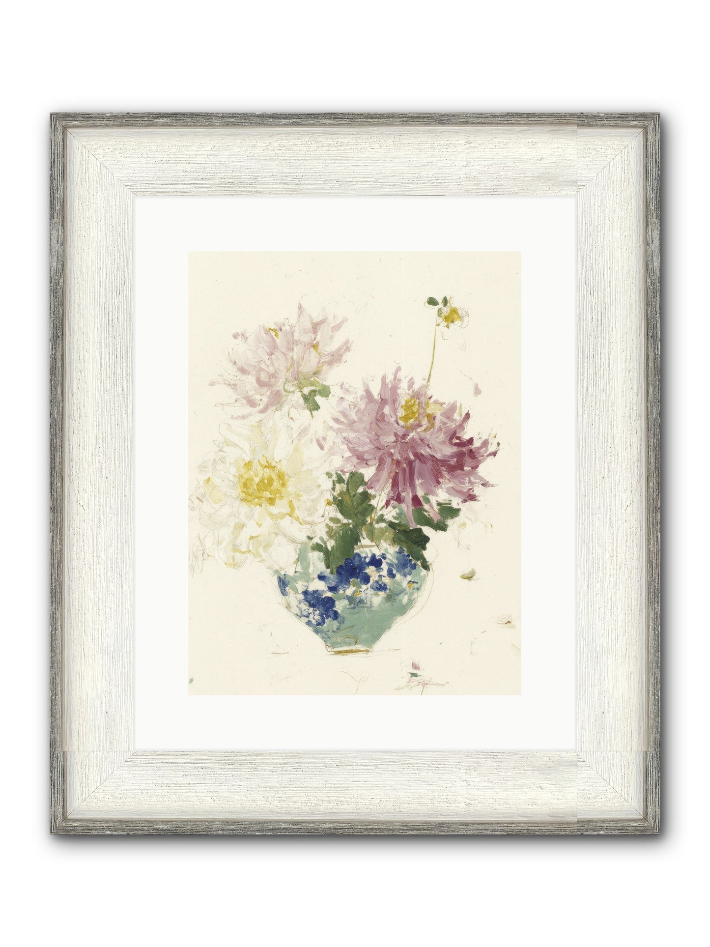 Fading Softly Framed Print - Driftwood White 12x16