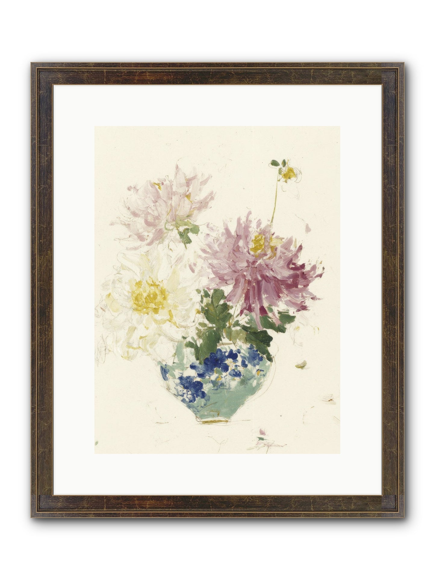 Fading Softly Framed Print - Slimwoods Black/Gold 12x16