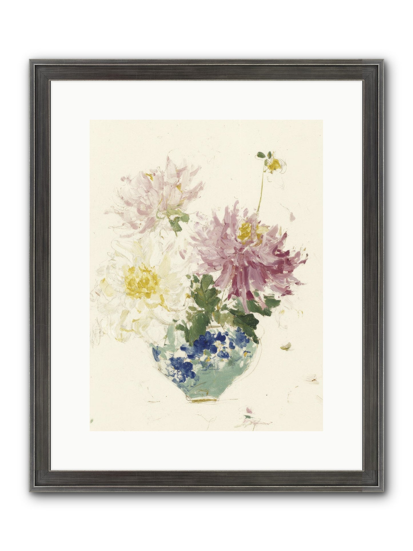 Fading Softly Framed Print - Slimwoods Black/Silver 12x16