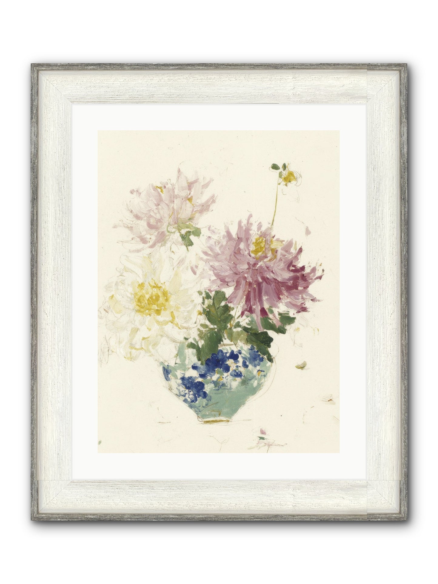 Fading Softly Framed Print - Driftwood White 18x24