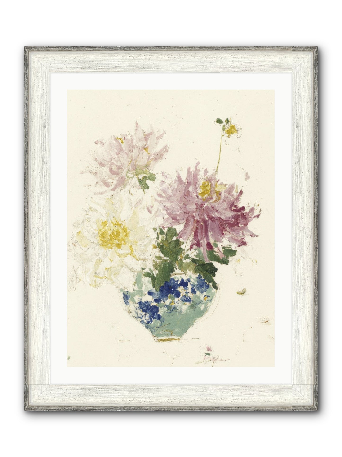 Fading Softly Framed Print - Driftwood White 24x32