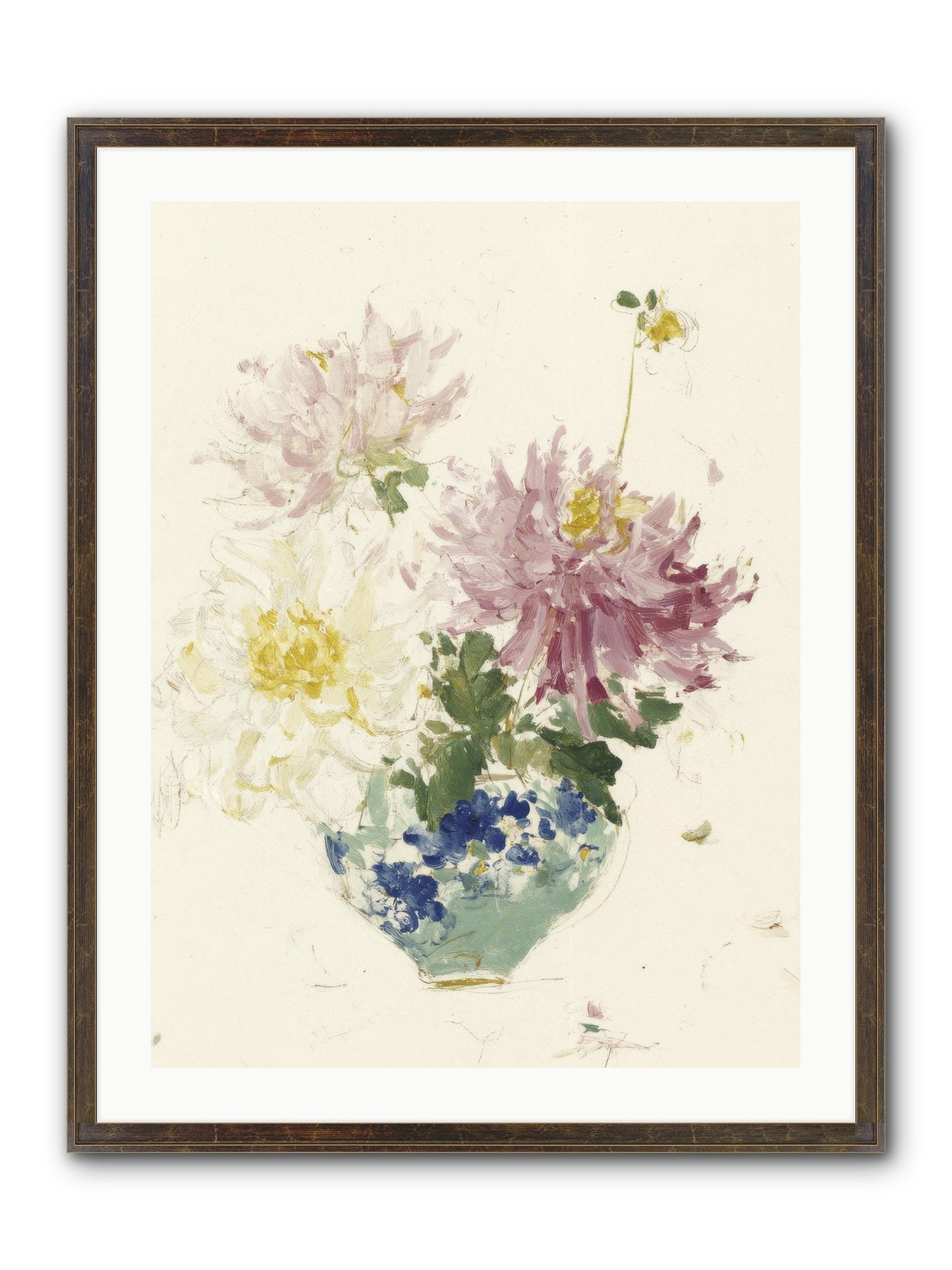 Fading Softly Framed Print - Slimwoods Black/Gold 24x32