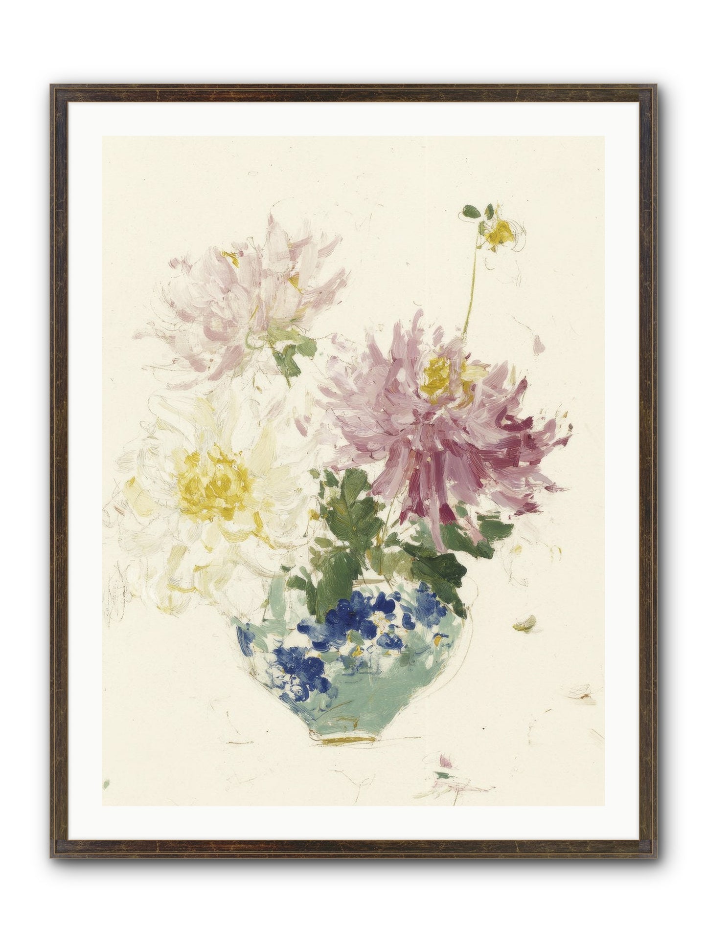Fading Softly Framed Print - Slimwoods Black/Gold 30x40