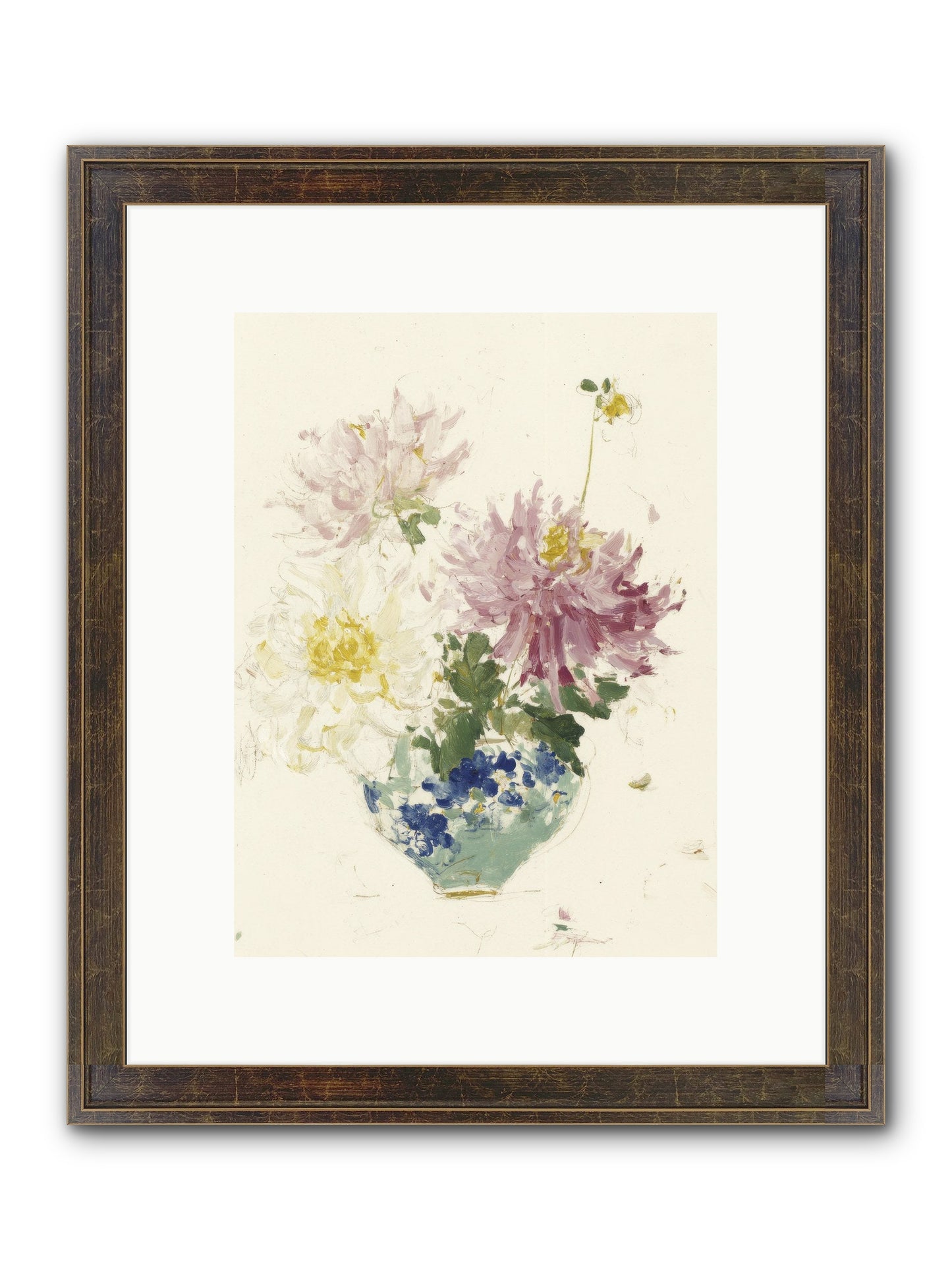 Fading Softly Framed Print - Slimwoods Black/Gold 9x12