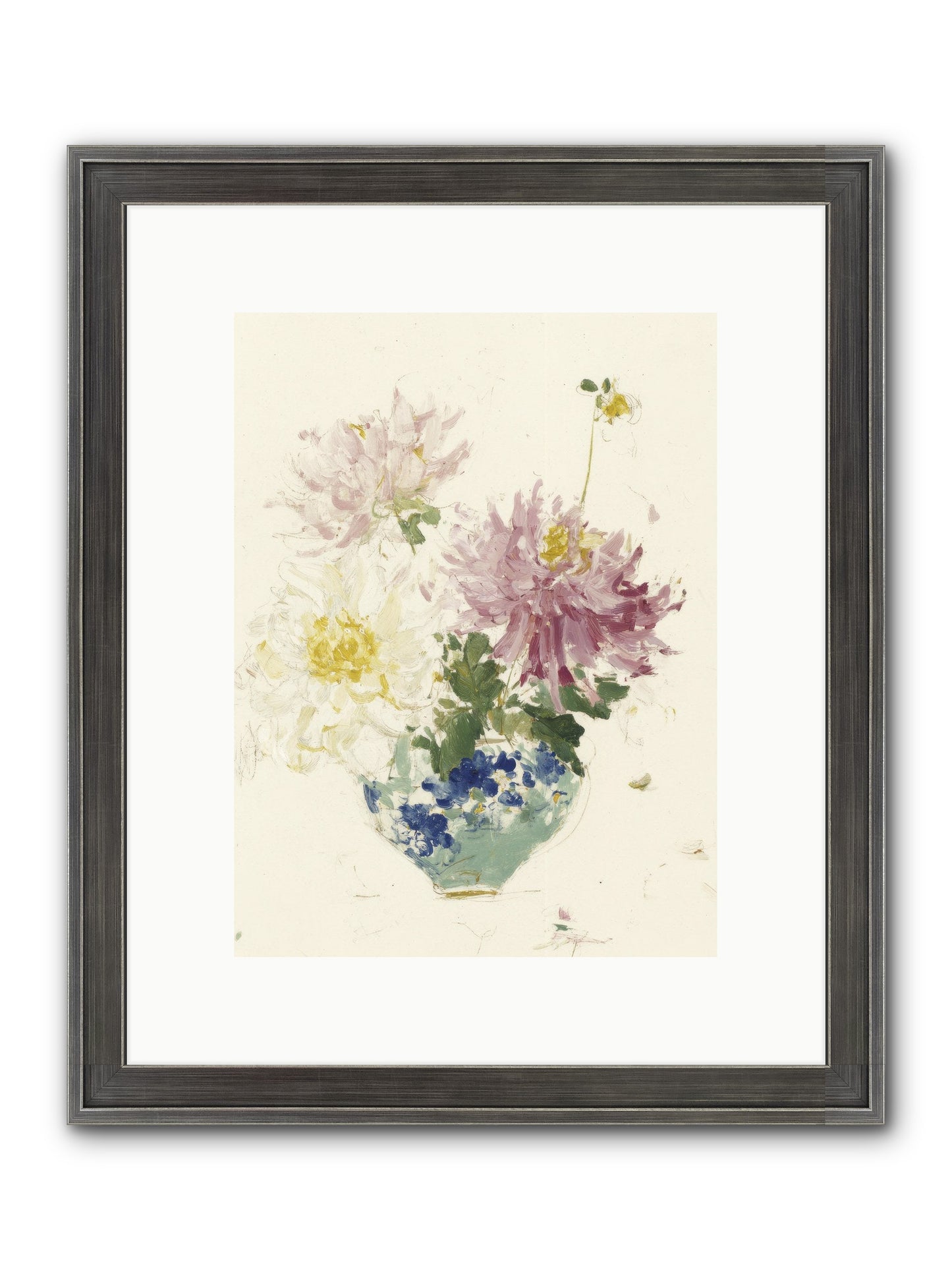 Fading Softly Framed Print - Slimwoods Black/Silver 9x12