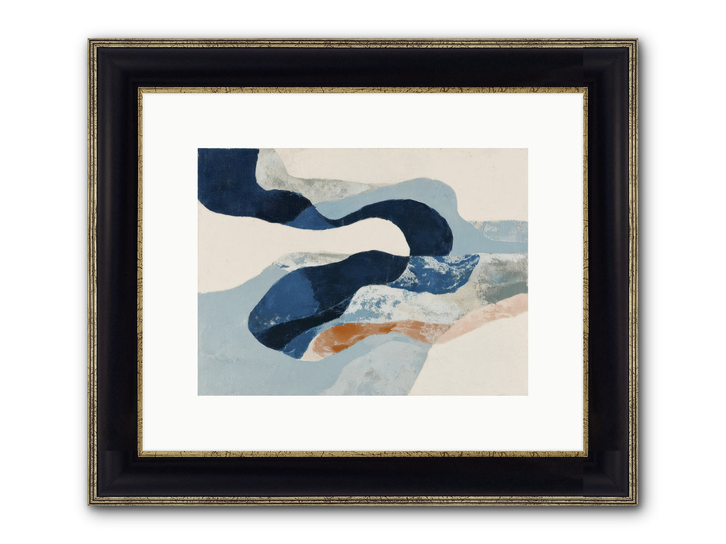 Faelorn Passage Framed Print - Black & Gold 12x9