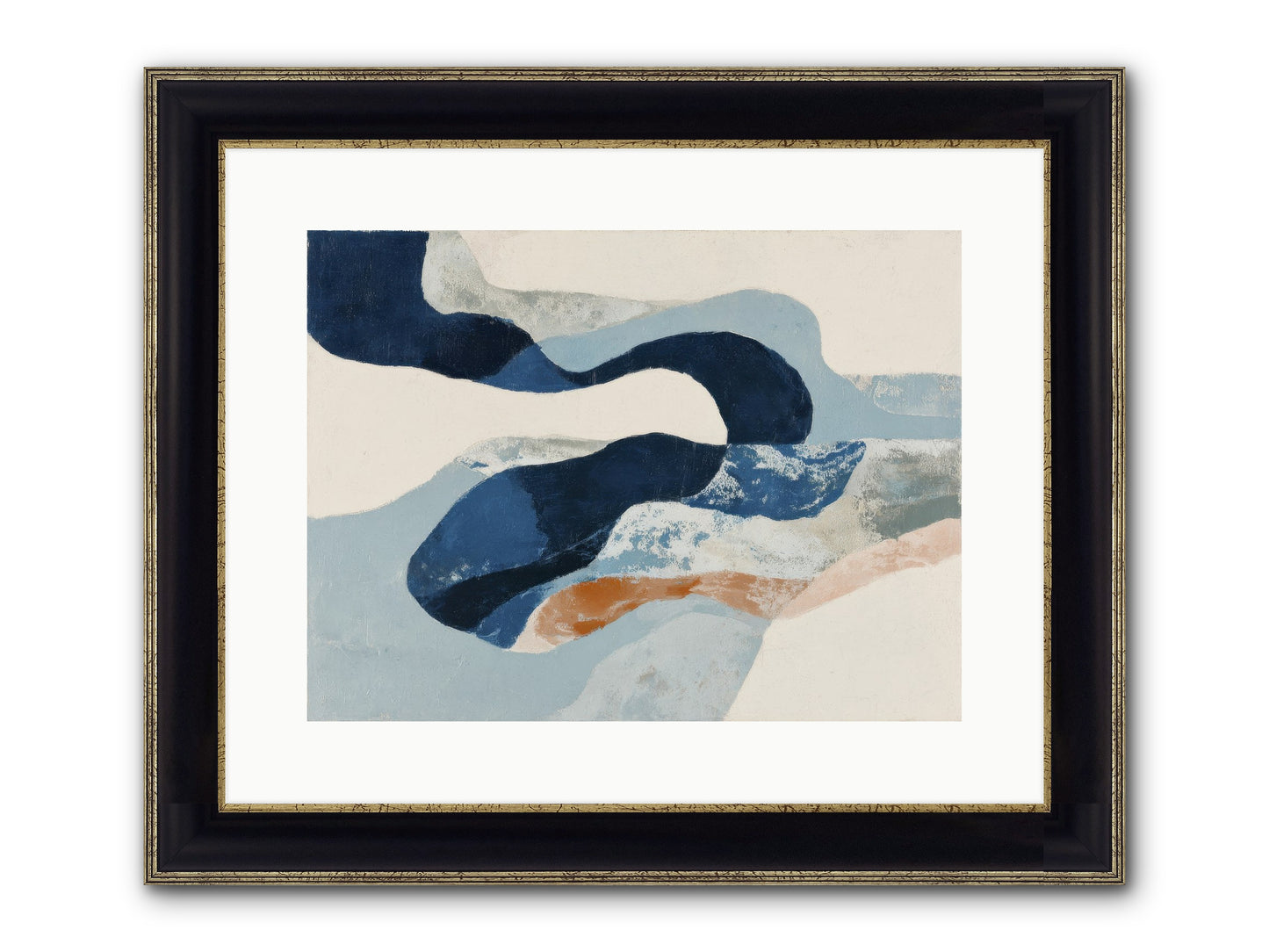 Faelorn Passage Framed Print - Black & Gold 16x12