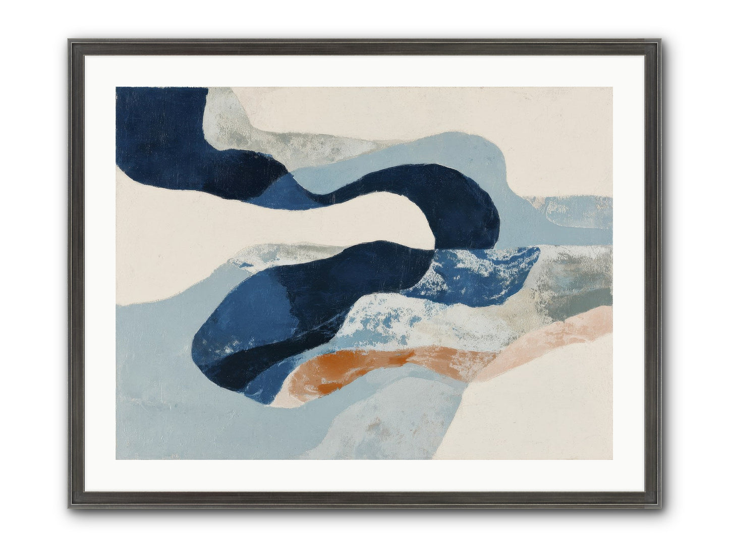 Faelorn Passage Framed Print - Slimwoods Black/Silver 32x24