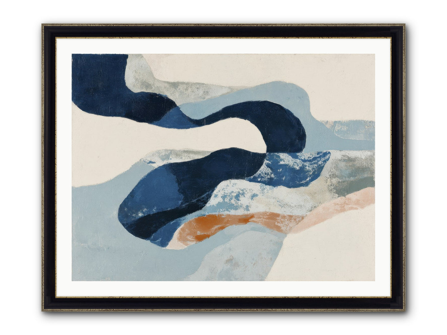 Faelorn Passage Framed Print - Black & Gold 40x30
